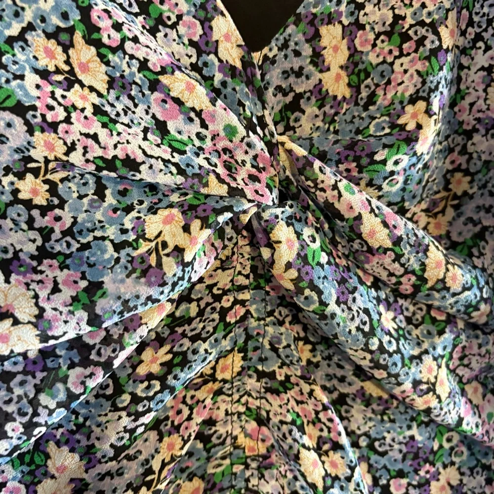 ASTR Blue Floral Midi Dress Size‎ Small